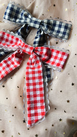 Load image into Gallery viewer, Gingham Darling Bow
