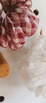 Load image into Gallery viewer, Bagel Scrunchie || Postcards from Prague
