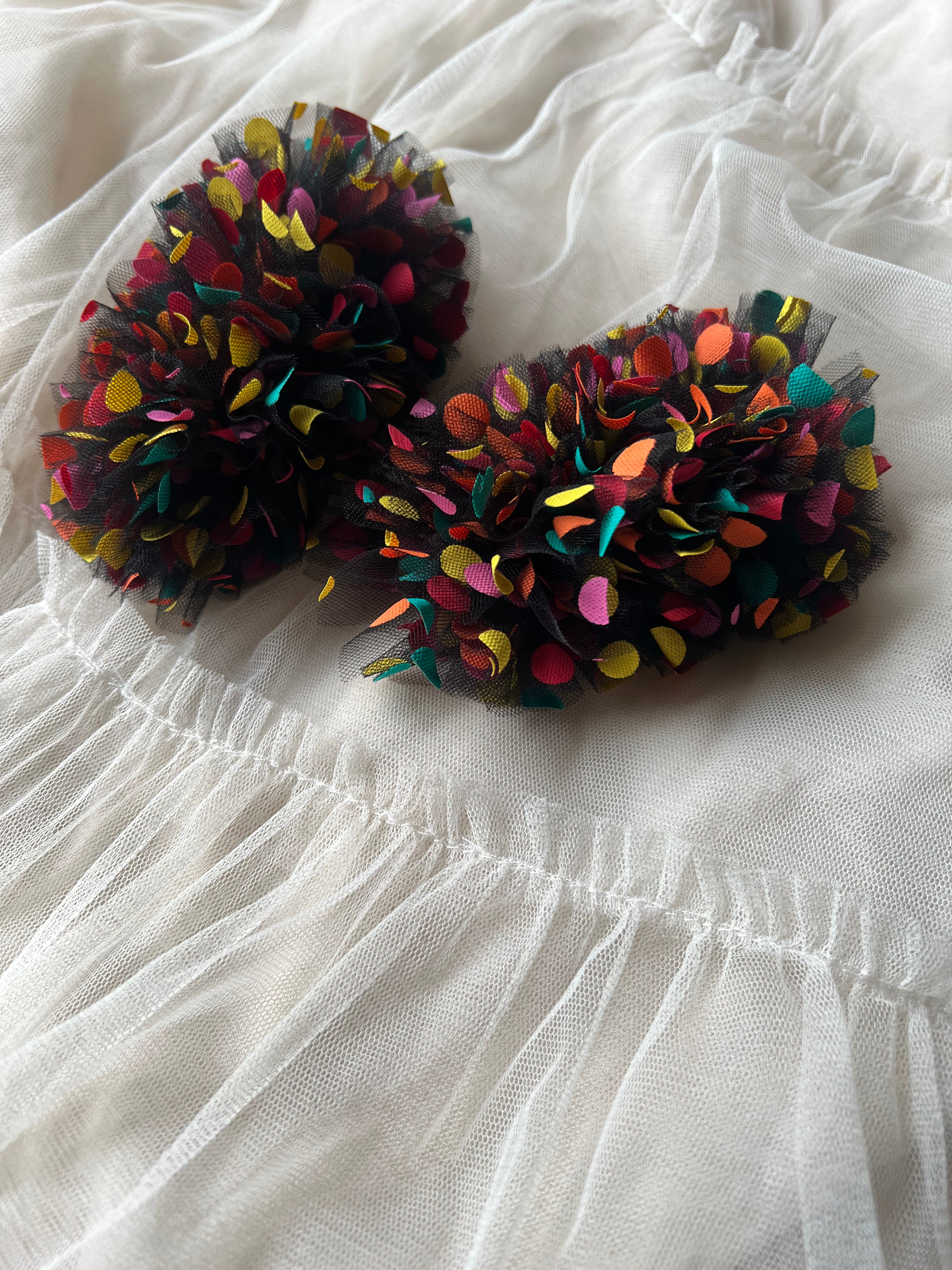 Confetti Tulle Clip || Celebration
