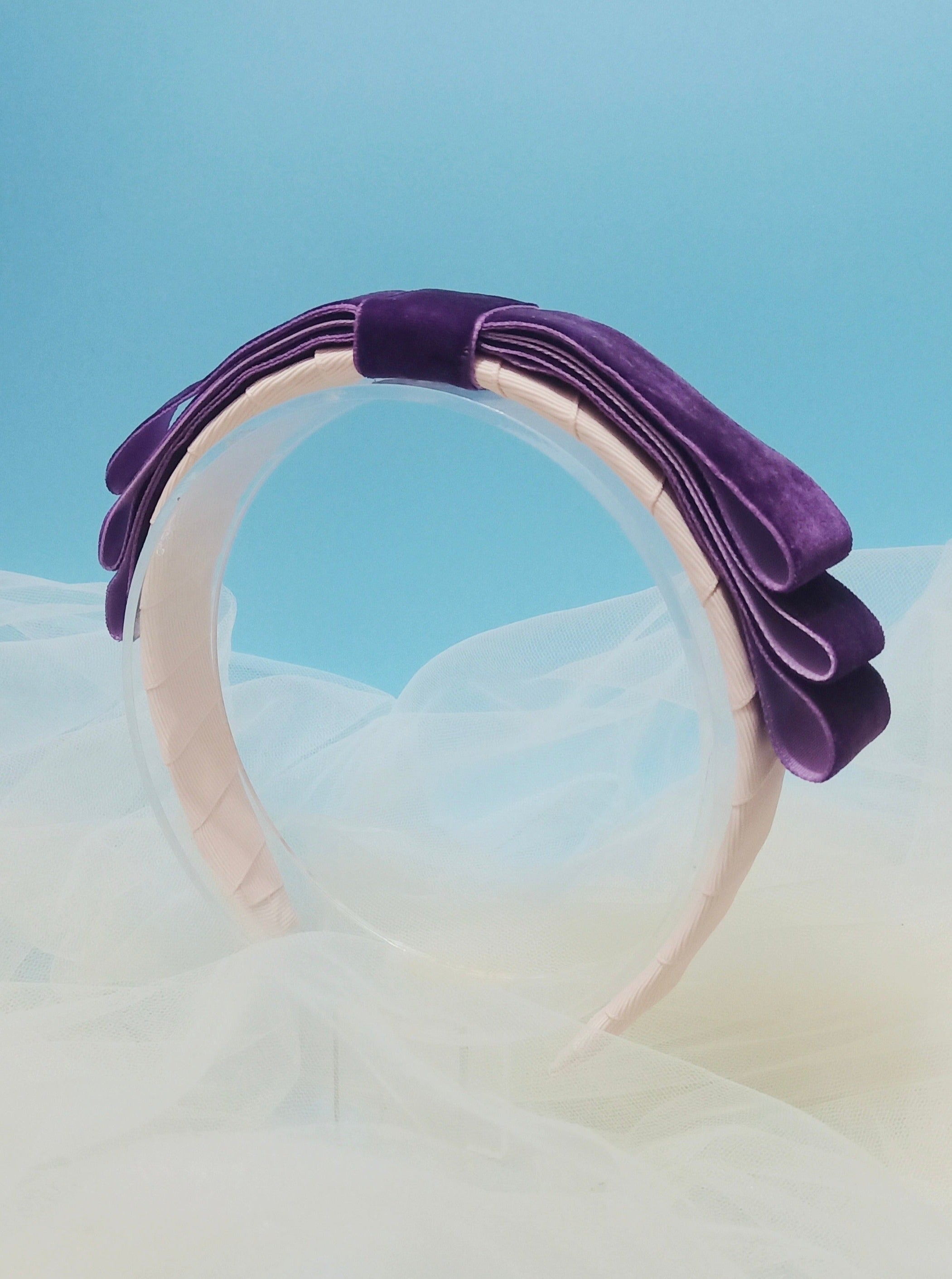 Soirée Velvet Ultra Violet Headband